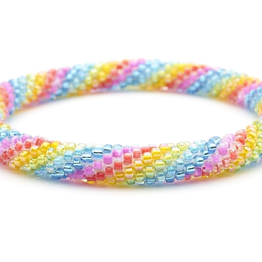 Unicorn Sashka Handcrafted Limited Edition Glass Bead Bracelet | Stackable